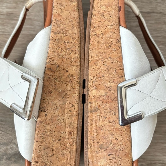 Fitflop Remi Toe Post Thongs Urban White Leather Adjustable Sandals Women’s 11 - Picture 11 of 15